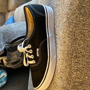 Women’s Black and White Vans